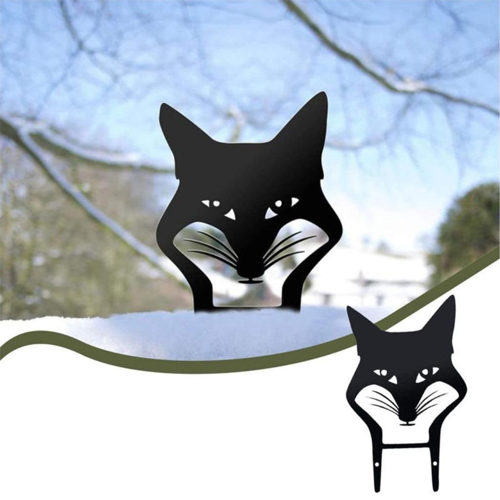 Set of 2 Garden Garden Gardening Decorative Accessories A and Cat Objects, Plates, Ornaments, (Cat B)