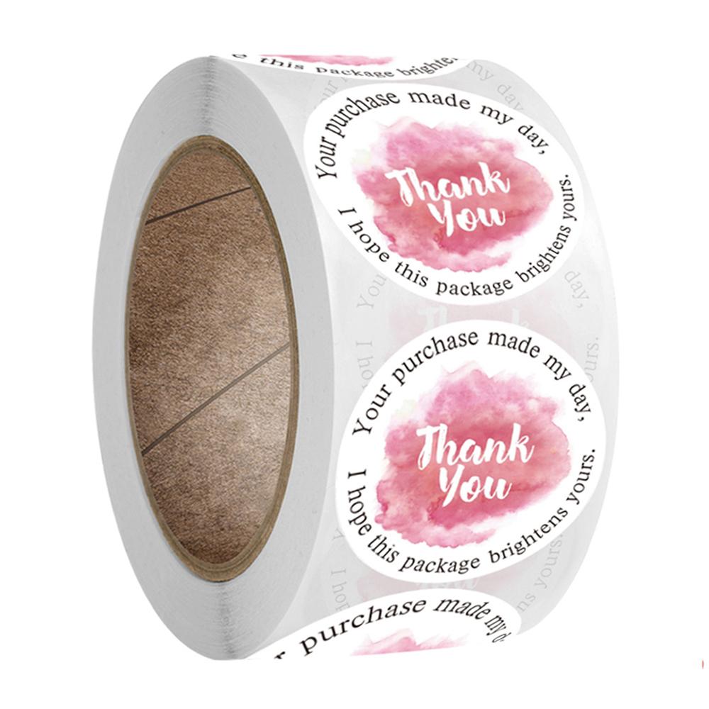 100-500 Stück Danke für die Unterstützung meines kleinen Unternehmens Aufkleber Runde Kraftpapier Siegel Etiketten für Geschenkverpackung Dekoration 1 Zoll