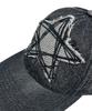 SK8ER ROCK Doodle Star Washing Denim Ball Cap (Black)