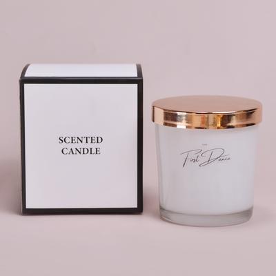 Aromatherapy Candle with White Spray Inside, Metal Lid with Buckle Inside, Souvenir, High-end Aromatherapy Candle