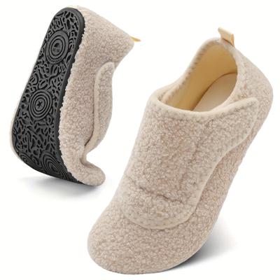 Damen Winter Indoor Hausschuhe mit Plüschfutter - Weiche Plüschgefütterte Slipper mit , Ganzjährig Gemütliches Plüschgefüttertes Interieur, Lässige Hausfußbekleidung