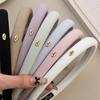 Autumn Winter 2024 Korean Style High Crown Macaron Color Headband for Women New Fashionable High-End Feel Hairband