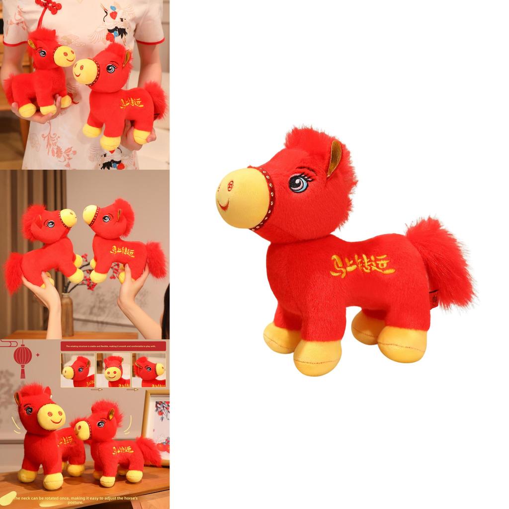 Chinese Zodiac Pony Plush Toy With Pp Cotton Fill For Chinese New Year Gift