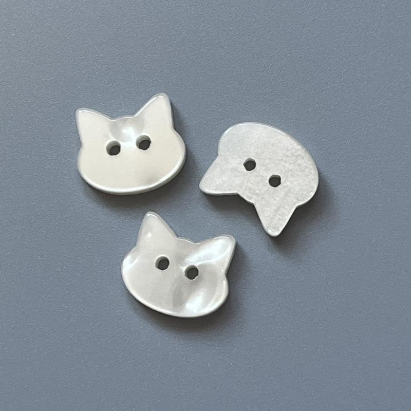 10pcs Black Kitten Buttons Cute Cat Shaped Novelty Buttons for DIY Crafts Childrens Clothing Decoration Apparel Sewing Supplies