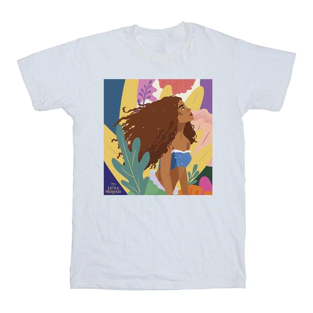 The Little Mermaid Girls Colourful Cotton T-Shirt