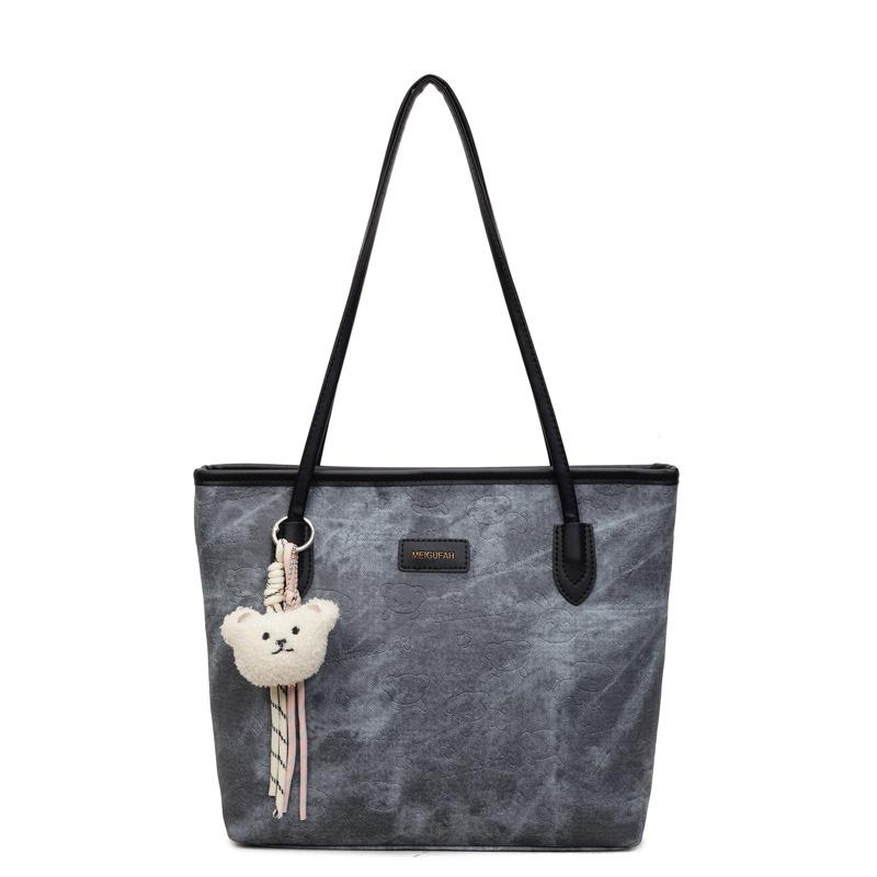 Fashion and leisure large-capacity tote bag women's 2025 autumn new simple foreign shoulder bag commuter women's bag