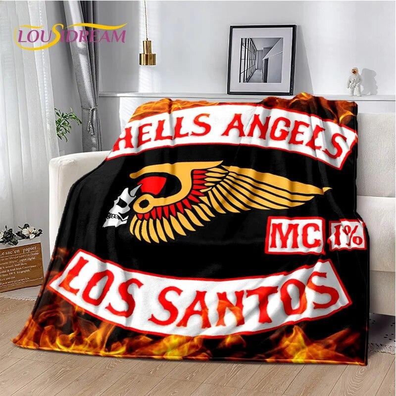 

3D одеяло с надписью «Hells Angels MC», мягкое одеяло для дома, спальни, кровати, дивана, пикника, путешествия, офиса, одеяло, детское одеяло 125x150cm 50x60inch
