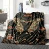 Moth And Moonlit Garden Cozy Customizable Blanket Customize Your Name Warmthful Decor For Sofa Couch Office Bed Picnics Four Seasons Universal Stylish