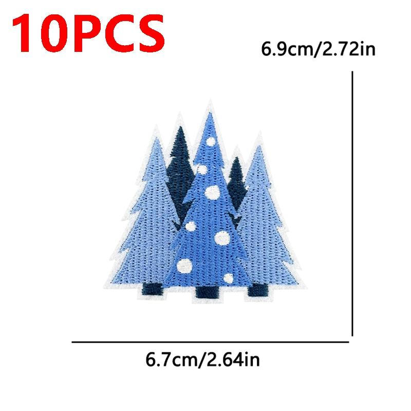 

10 шт. Оптовые Рождественские Вышитые Нашивки DIY Санта Клаус Елка Снежинка Шляпа Нашивка Приутюживаемые Нашивки Для Одежды Пришивные Нашивки