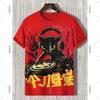 Summer Round Neck 3D Humour Cat Print Top Fashionable Casual Short Sleeved Men's T-shirts