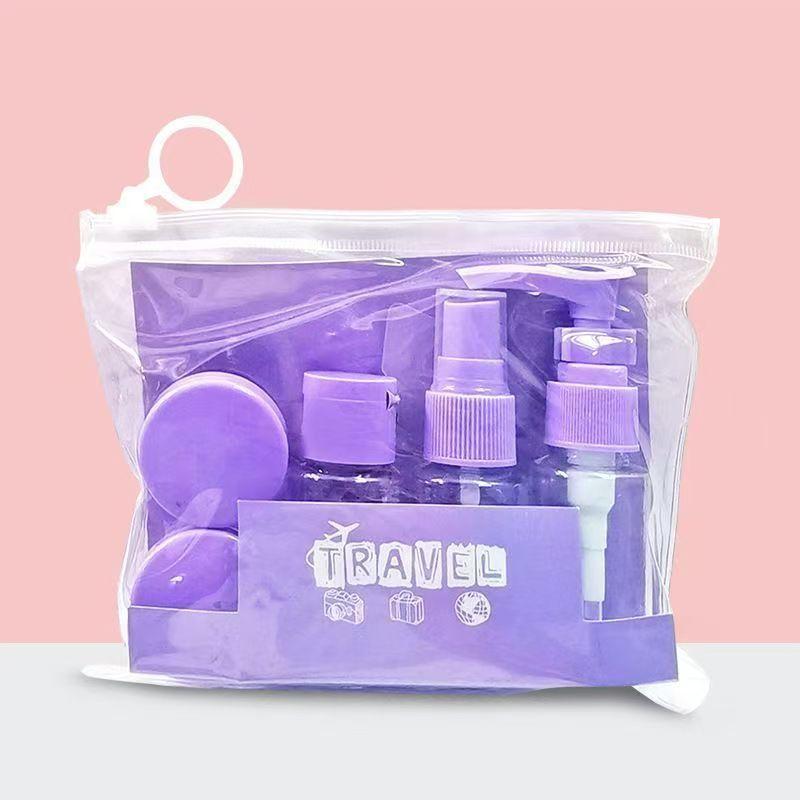 6Pcs Leak Proof Refillable Travel Bottle Set For Toiletries Travel Containers With Zipper Clear Toiletry Bag