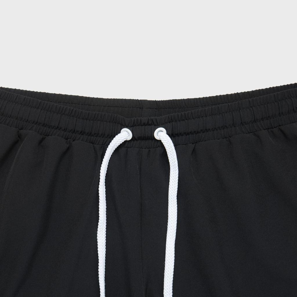 Emporio Armani EA7 SS24 Logo Letter Print Drawstring Straight Leg Casual Shorts Men Shorts Black 3DPS08-PNBXZ-1200