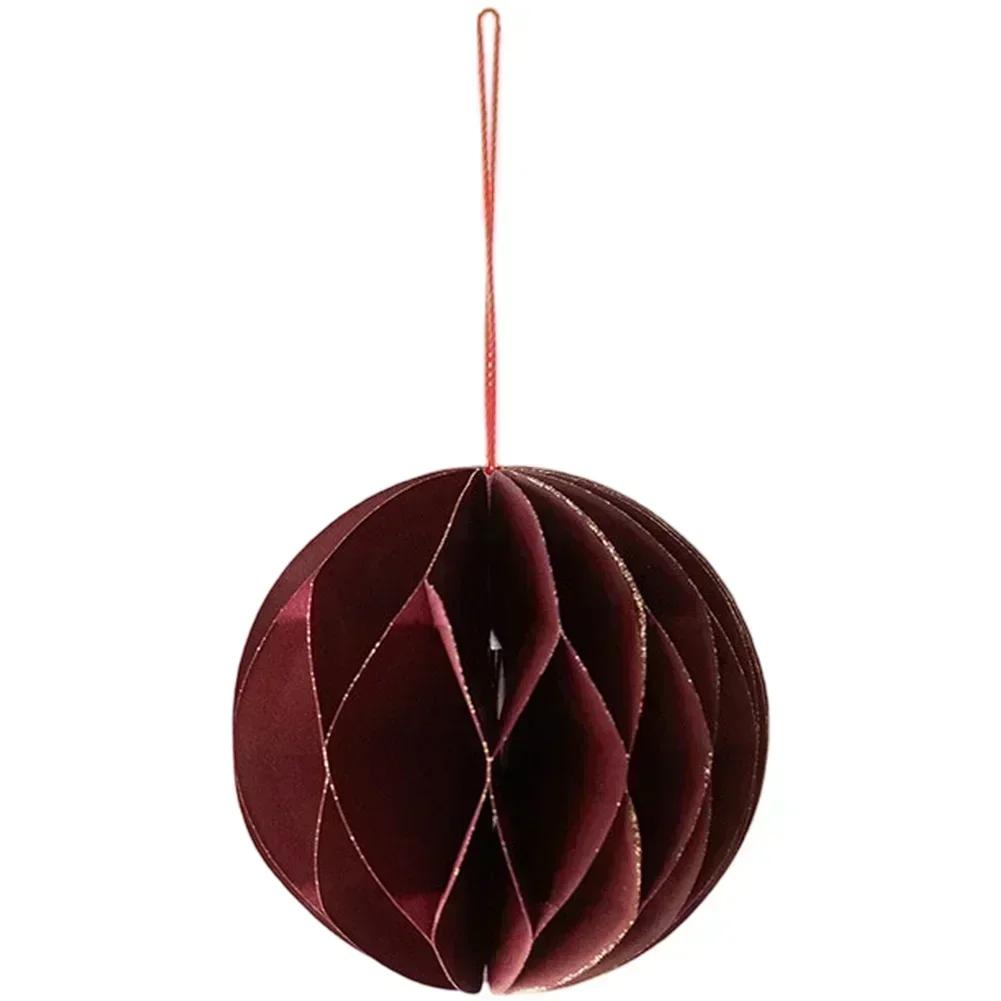 Festive Atmosphere Green Christmas Paper Ornaments Modern Tree Ornaments For Festive Decor Cheerful Holiday Appeal