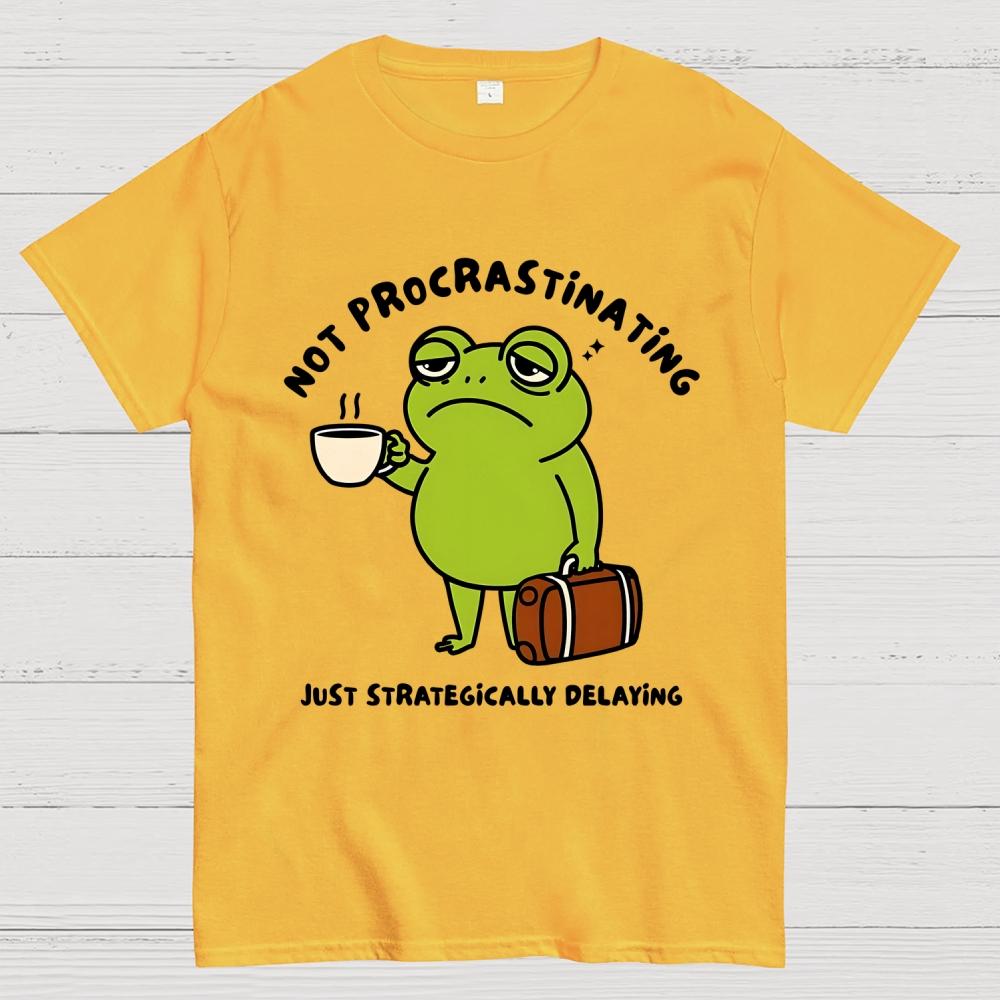 Not Procrastinating 100% Cotton Summer Casual Cool Loose T-Shirt