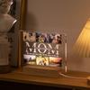 Customized 3D Acrylic Lamp Personalized Photo Text Night Light for MOM DAD LOVE Family Day Wedding Birthday Christmas Gift