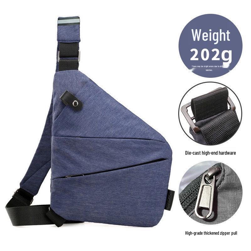 Borsa a tracolla pettorale antifurto per uomo e donna - Zaino da viaggio elegante e sicuro