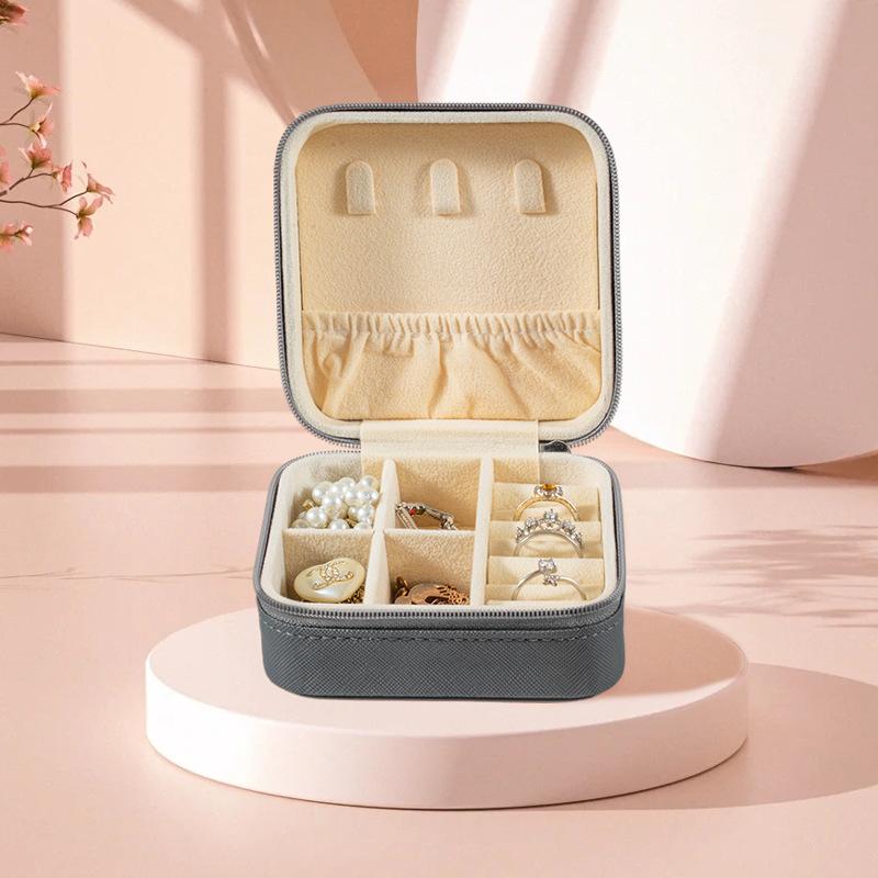 Portable Jewelry Box European Princess Travel Korean Hand Jewelry Jewelry Bag Earrings Ring Small Storage Box