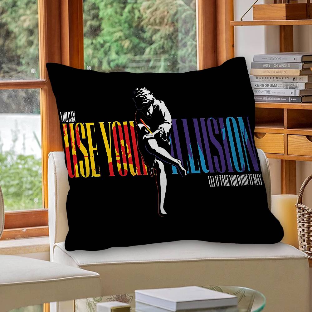 Cool Band G-Guns N-N R-Roses Rock Personalized Pillow Dust Cover Bedroom Kids Decoration Pillowcase Birthday Children Gift