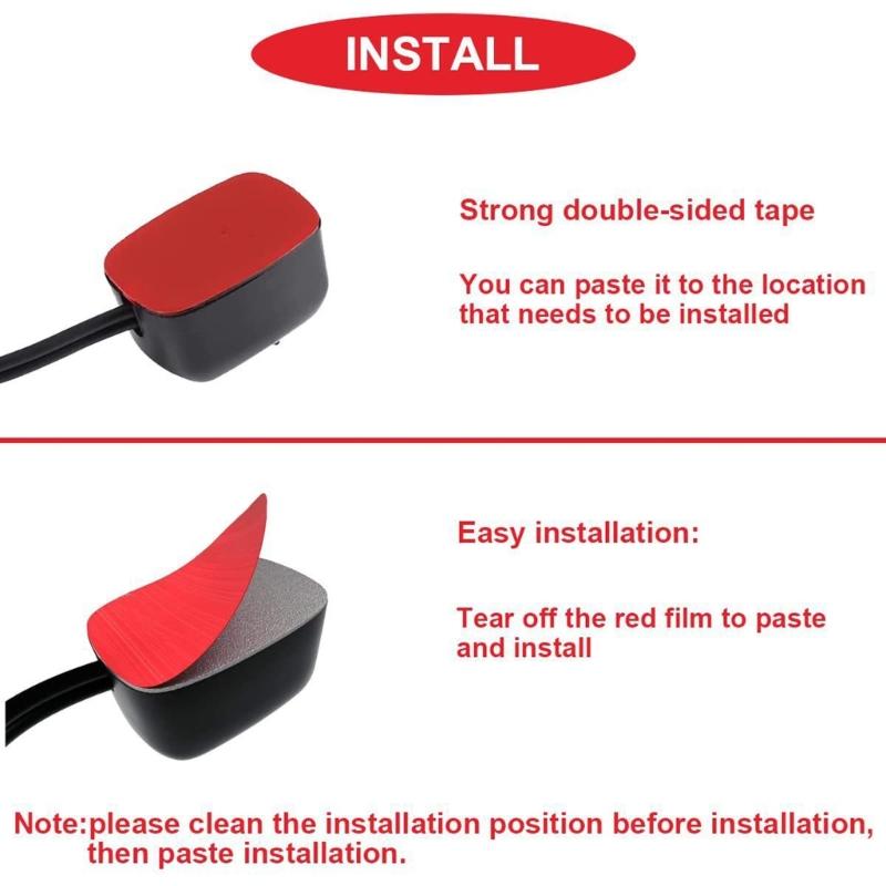 Automotive Toggle Switches Paste Type For Fog Lights Drive Lights With 60/100/200cm Cable 12V Operation