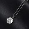 Unisex Saint Christopher Protect Us Letter Print Holy Pendant Necklace Amulet
