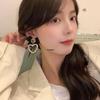Retro Bow Style Clip-On Earrings - Black French Korean Accessory for Women