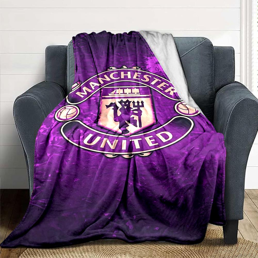 Manchester City Wappen Decken Flanell Bedruckt Atmungsaktiv Warm Überwurfdecke für Zuhause Büro Bettwäsche 0708a9