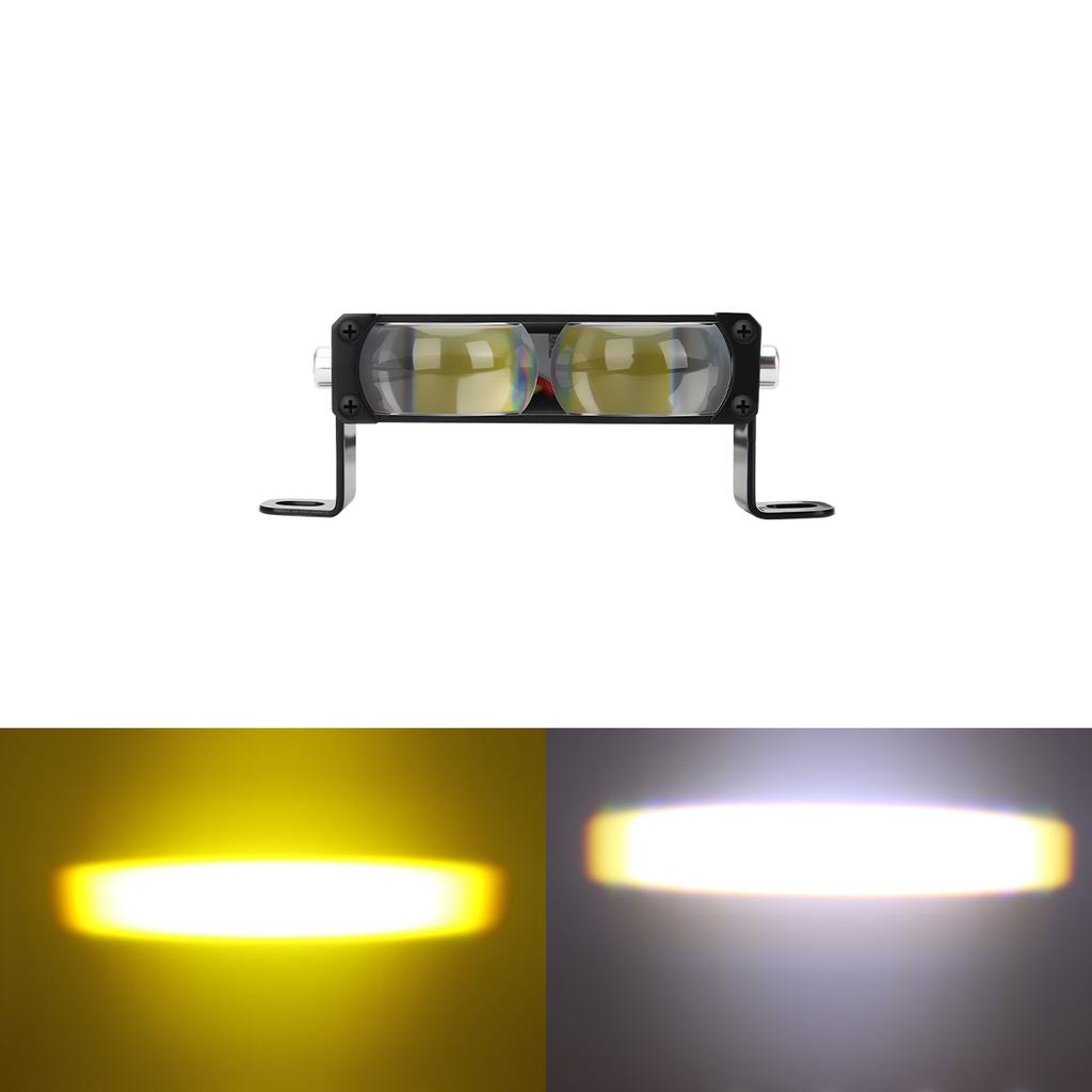 Truck LED Headlight 30W Spotlight 12V-30V LED Auxiliary Work Lamp Daytime Running Light Grille Front Lights Dual Color Car UTV