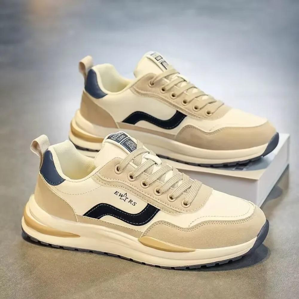 Men's Shoes 2025 Spring Breathable Running Sports Shoes Trend Versatile Casual Shoes Thick Soled Men's Dad Trendy Shoes