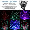 RGB Disco Ball Party Lights DJ Disco Light LED Projector Strobe Lamp Birthday Party Car Club Bar Karaoke Xmas Sound Activated