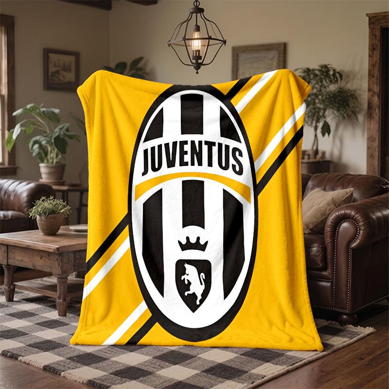 Juventus FC Print Flannel Blanket Soft Warm Sofa Bed Throw Blanket For Home Office Bedroom
