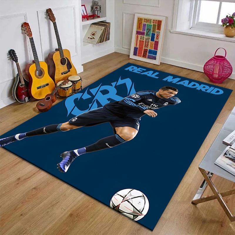 1pc Number 7 Soccer Design Printed Area Rug Carpet for Bedroom Living Room Home Decor Rugs Mat Non Slip Mat Rug for Bedside