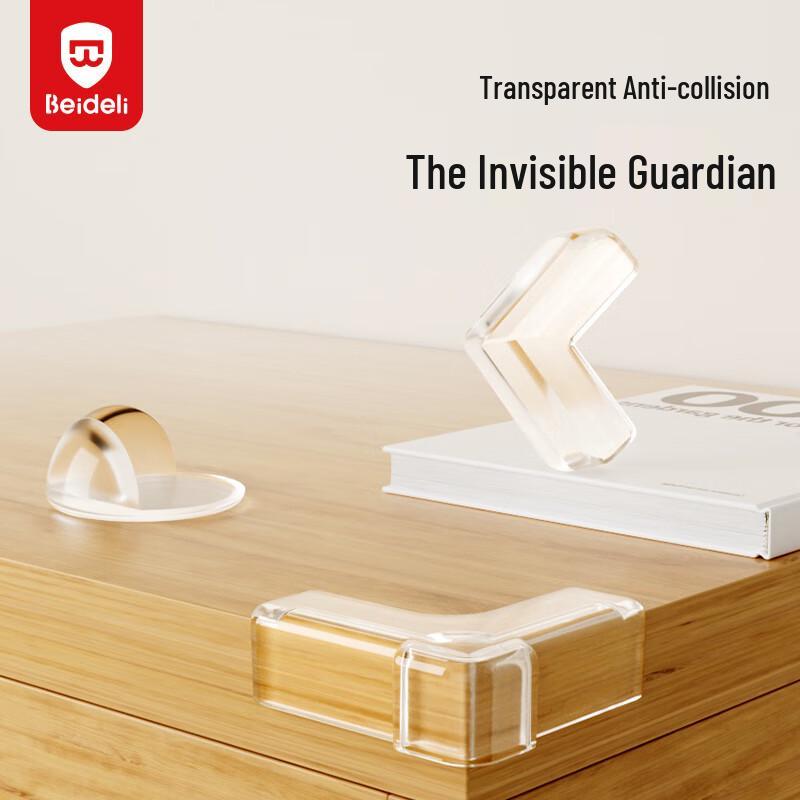 BEIDELI Child Safety Transparent L-Shaped Corner Protectors