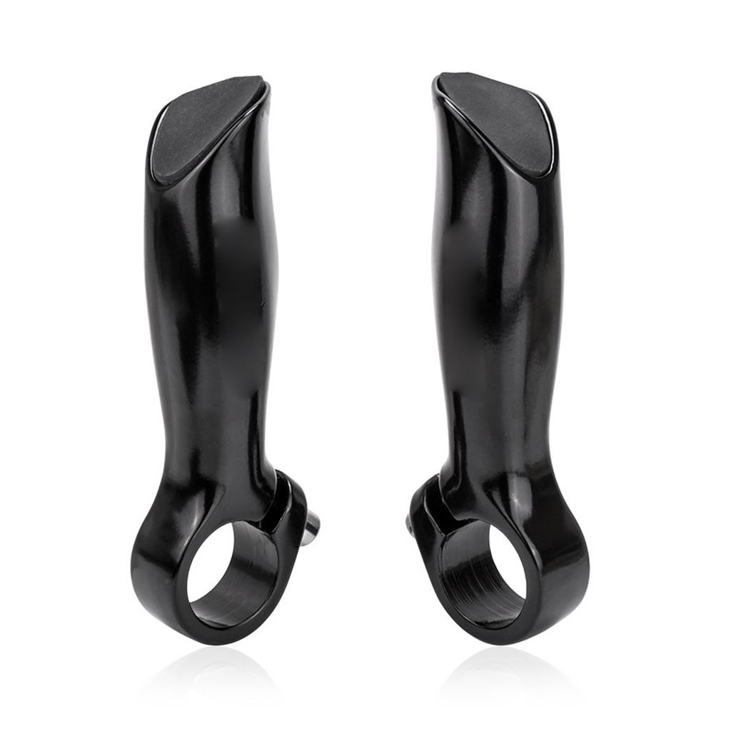 Handlebar Ends, Aluminum Alloy Handlebar Ends for and on Road, Ergonomic Design, sy to Install, Fits 22.2mm Handlebars