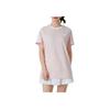 adidas Sports Lifestyle Series Skin-Friendly Breathable Casual Striped Short Sleeve Regular T-Shirt Women Tops Light-Pink White JY7614