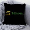 A-Ayrton S-Senna Logo Cushion Cover Car Throw Pillow Case For Sofa Car Christmas Gift 40X40Cm 45X45Cm
