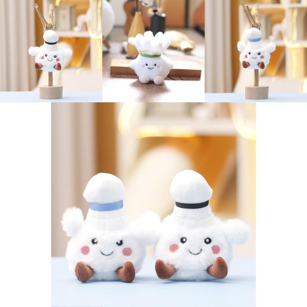 Adorable Featherball Plush Toy Cute Animal Figurine Keychain Doll For Girls Gifts