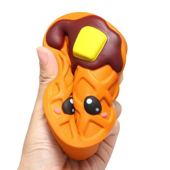 Squishy Chocolate Cake Waffle Scented Slow Rising Kids Adult Stress Relief