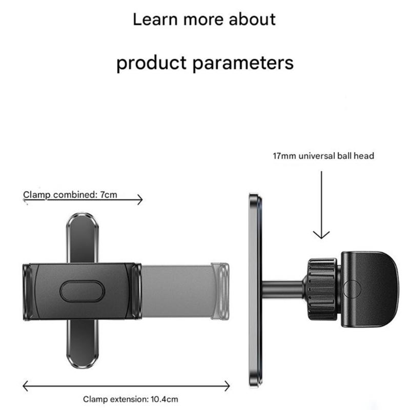 Portable Gym Phone Holder with N52 Magnets Secure Base Magnetic Phone Stand 4.5-7 Inch Smartphones Anywhere Gift