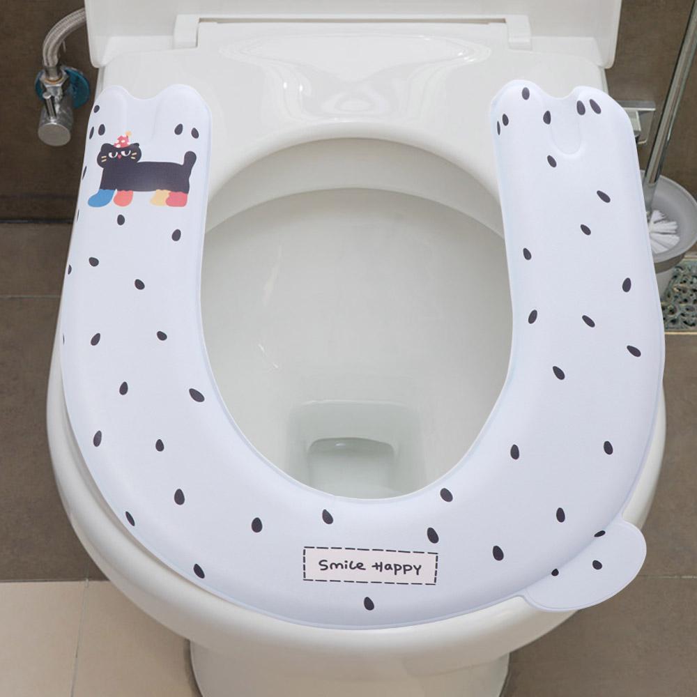 3PCS Thickened Toilet Seat Cover Handheld Toilet Pad Reusable Paste Type Toilet Cushion  All-Season