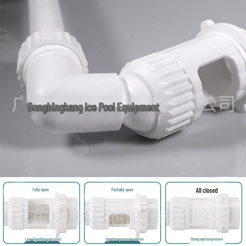 Dual-Head Adjustable Fountain with Fluorescent Light for Pools and Fish Ponds