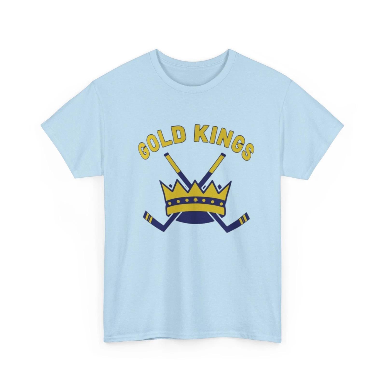 Alaska Gold Kings Defunct Ice Hockey Team Printed T shirt 4XL