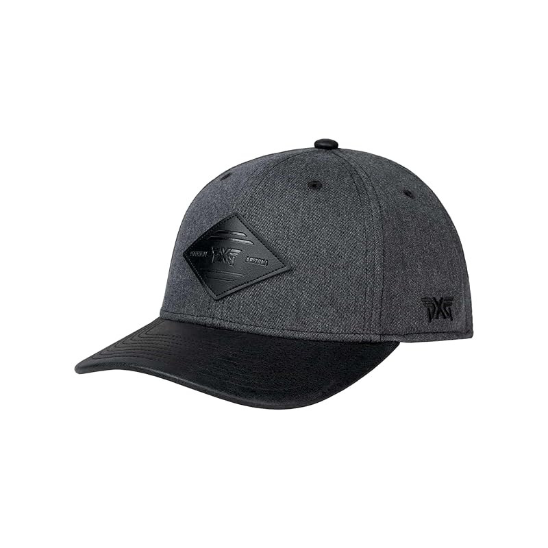 

[PXG] cap Diamond Patch Snapback Hat charcoal