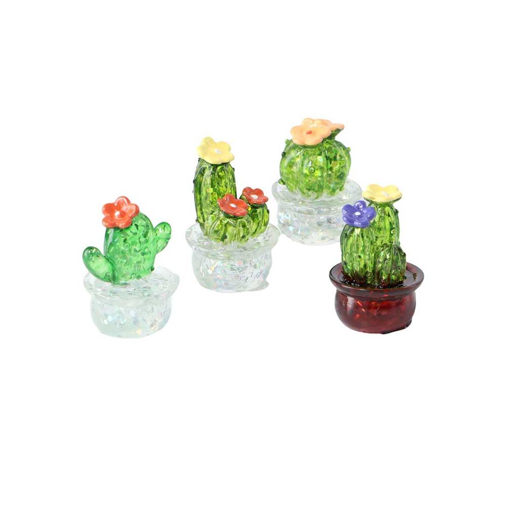 Handmade Cactus Sculpture Easy Use Miniature Figurines 1Pc Resin Craft  Desktop
