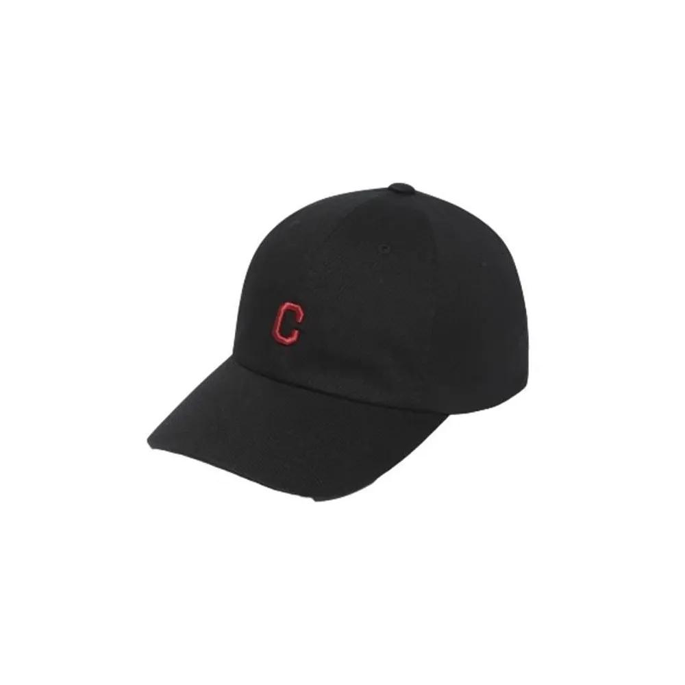 Small Ball Cap C Logo 3D Embroidery Cozy Fit Black 600385 F