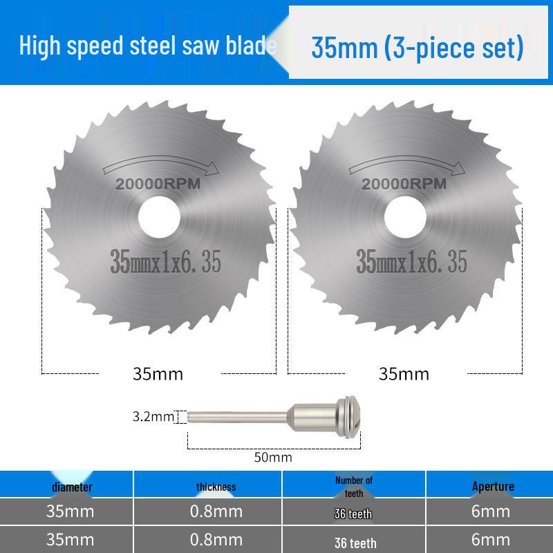 High-Speed Steel Circular Saw Blade Set for Electric Grinders and Drills