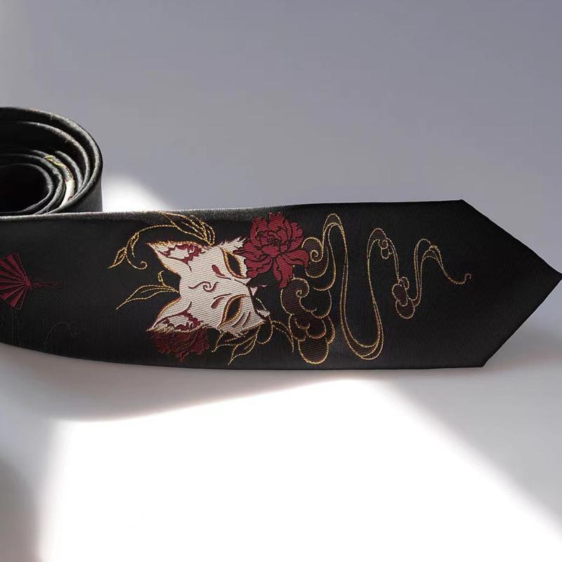 JK Uniform Tie Fox Tie Men Anime Ties For Men Hanfu Costume Photography Props Halloween Cosplay Props