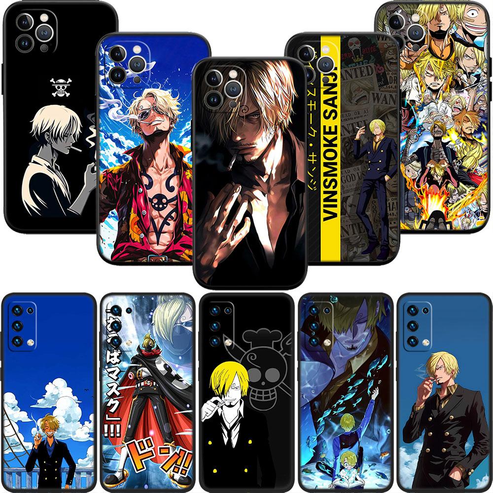 FM43 One Piece Sanji Soft Shell Phone Case for iPhone 16 15 14 13 12 Pro Max Plus Mini