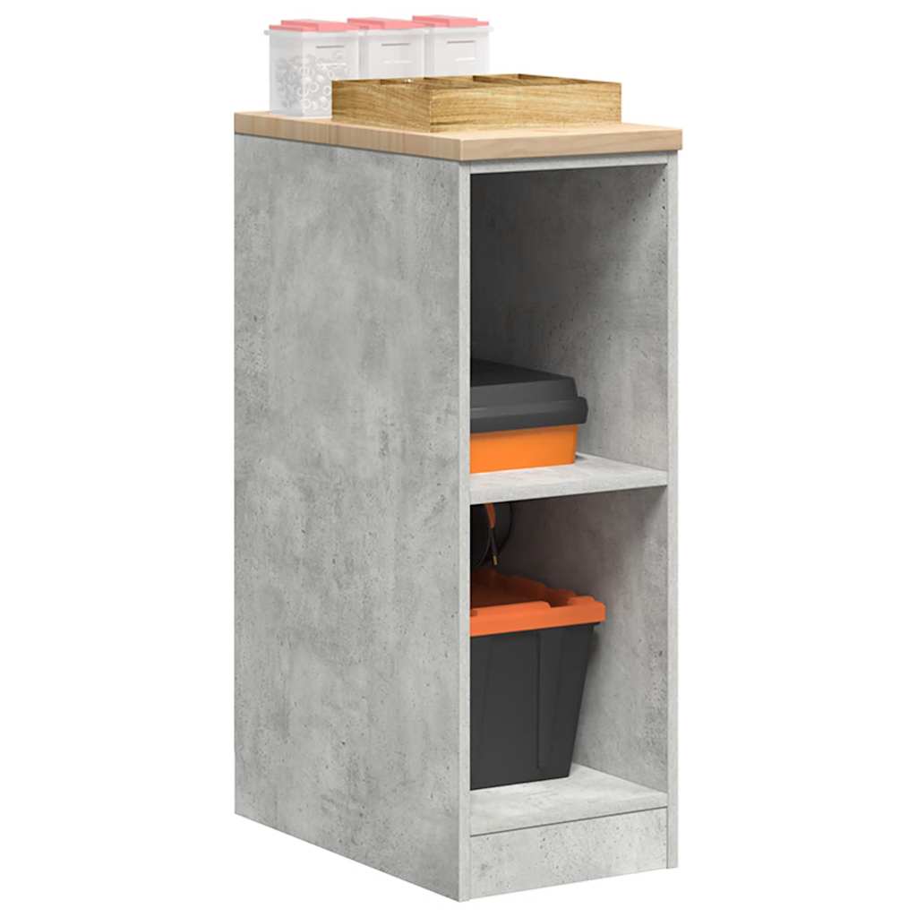 Graue Beton-Aufbewahrungsschrank für die Garage 30x51x85 cm