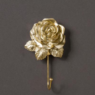 Rose Hook Hat Coat Resin Wall Modern Bathroom Towel Hanger Door Clothes for
