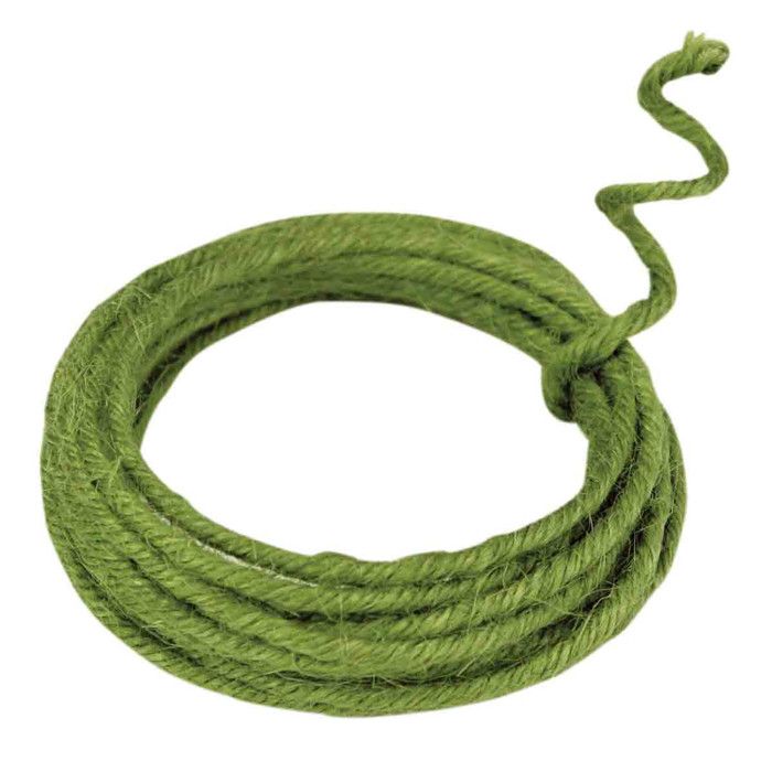 Cordon de jute armée kaki 0,2 cm x 3 m